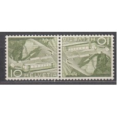 Suiza Correo 1949 Yvert 483a ** Mnh Tete-beche
