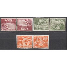 Suiza Correo 1949 Yvert 482a/85b * Mh Tete-beche