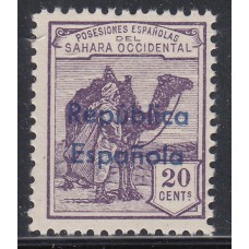 Sahara Variedades 1932 Edifil 39Bhcc ** Mnh Sobrecarga cambio de color