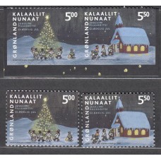 Groenlandia Correo 2003 Yvert 382/85 ** Mnh Navidad