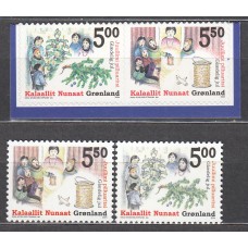 Groenlandia Correo 2004 Yvert 406/9 ** Mnh Navidad