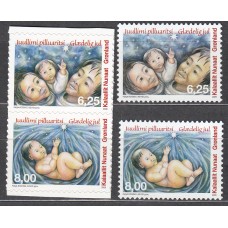 Groenlandia Correo 2009 Yvert 526/29 ** Mnh Navidad