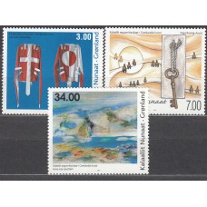 Groenlandia Correo 2011 Yvert 569/71 ** Mnh Arte Moderno