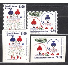 Groenlandia Correo 2012 Yvert 604/5b ** Mnh  Navidad