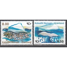 Groenlandia Correo 2012 Yvert 588/89 ** Mnh Iceberg