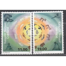 Groenlandia Correo 2015 Yvert 662/63 ** Mnh