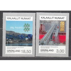 Groenlandia Correo 2015 Yvert 667/68 ** Mnh Extracción Minera