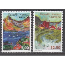 Groenlandia Correo 2014 Yvert 634/35 ** Mnh Canciones de Groenlandia