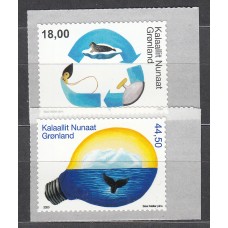 Groenlandia Correo 2020 Yvert 810/11 ** Mnh Fauna