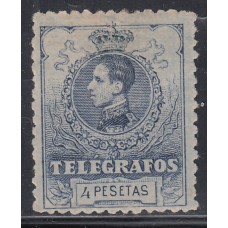 España Telégrafos 1912 Edifil 53 * Mh  Bonito
