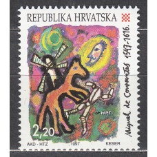 Croacia Correo 1997 Yvert 385 ** Mnh Miguel de Cervantes