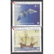 Croacia Correo 2005 Yvert 689/90 ** Mnh Barcos