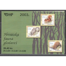 Croacia Correo 2003 Yvert 618 Carnet ** Mnh Fauna