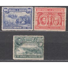 Brasil Correo 1922 Yvert 183/85 * Mh Centenario de la Independencia