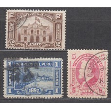 Peru Correo 1897 Yvert 120/22 usado