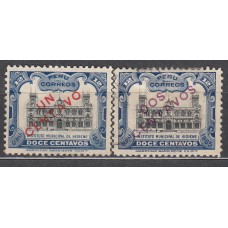 Peru Correo 1907 Yvert 131/32 (*) Mng