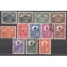 Peru Correo 1932 Yvert 279/90 usado