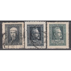 Polonia Correo 1928 Yvert 343/44 */usado Mh/usado Personajes