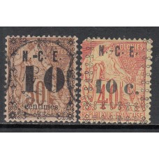 Nueva Caledonia Correo Yvert 12/13 usado