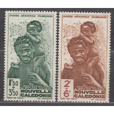 Nueva Caledonia Aereo Yvert 36/37 ** Mnh