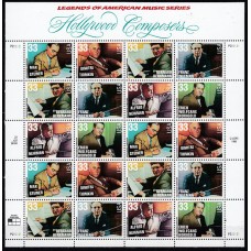 Estados Unidos - Correo 1999 Yvert 2933/8 mini plliego ** Músicos