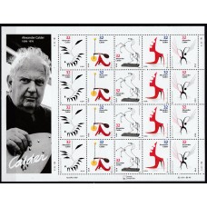 Estados Unidos - Correo 1998 Yvert 2715/9 mini hoja ** Mnh Alexander Calder
