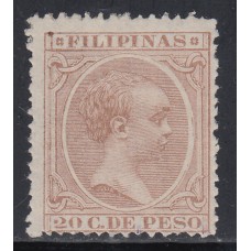 Filipinas Sueltos 1891 Edifil 103 * Mh