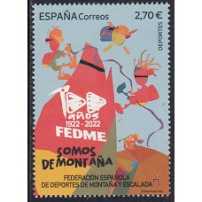 España II Centenario Correo 2022 Edifil 5597 ** Mnh  Deportes montaña