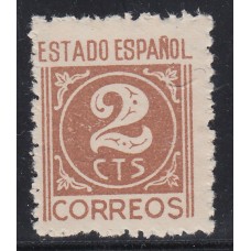España Sueltos 1940 Edifil 915 Cifras y Cid ** Mnh