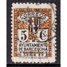 Barcelona Correo 1932 Edifil 11 usado  Escudo
