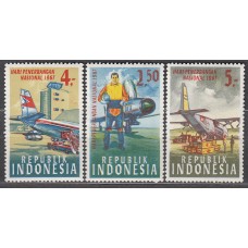 Indonesia Correo 1967 Yvert 516/18 ** Mnh Avión