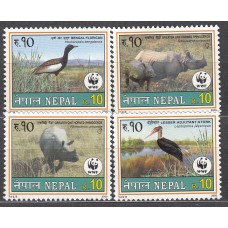 Nepal Correo Yvert 686/89 ** Mnh Fauna - WWF