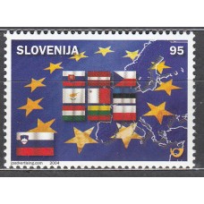 Eslovenia Correo 2004 Yvert 431 ** Mnh Unión Europea - Banderas