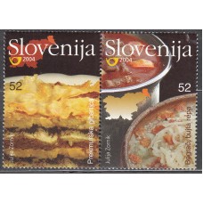 Eslovenia Correo 2004 Yvert 453/54 ** Mnh Gastronomia