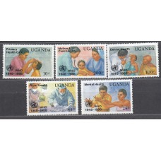 Uganda - Correo Yvert 538/41 ** Mnh Medicina