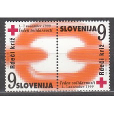 Eslovenia Beneficencia Yvert 18A/B ** Mnh Cruz Roja
