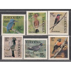 Rodesia del Sur Correo Yvert 202/207 ** Mnh Fauna - Aves