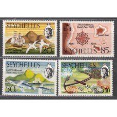 Seychelles Correo Yvert 267/70 ** Mnh Barcos - Fauna - Peces