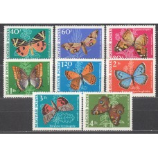 Hungria Correo 1969 Yvert 2034/41 ** Mnh Fauna - Mariposas