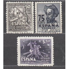 España Estado Español 1947 Edifil 1012/14 ** Mnh Cervantes