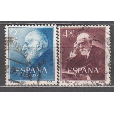 España II Centenario Correo 1952 Edifil 1119/20 usado
