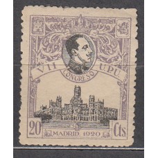 España Sueltos 1920 Edifil 302 * Mh UPU