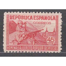 España Sueltos 1938 Edifil 795 ** Mnh Defensa de Madrid