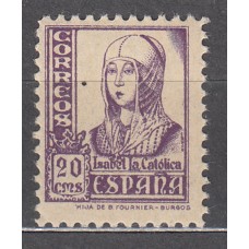 España Sueltos 1937 Edifil 821 ** Mnh Isabel