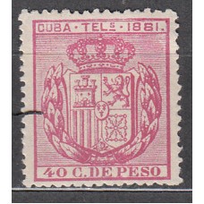 Cuba Sueltos Telegrafos Edifil 53 ** Mnh Bonito