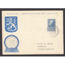 Finlandia Tarjetas Maximas Yvert 404 - Matasello Helsinki 1954