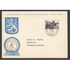 Finlandia Tarjetas Maximas Yvert 416 - Matasello Helsinki 1954