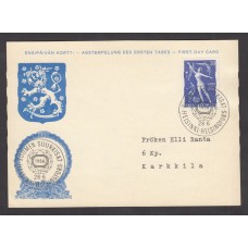 Finlandia Tarjetas Maximas Yvert 440 - Matasello Helsinki 1956