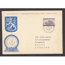 Finlandia Tarjetas Maximas Yvert 447 - Matasello Helsinki 1956