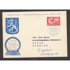 Finlandia Tarjetas Maximas Yvert 456 - Matasello Tampere 1957